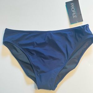 Profile by Gottex dark navy classic bikini bottom-NWT